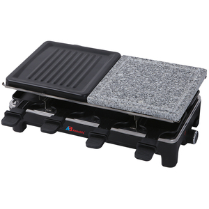 Anbolife NOUVEAU Grill à <span class=keywords><strong>raclette</strong></span> 8 personnes Machine à griller d'intérieur Cuisine de fête Barbecue électrique vertical pour <span class=keywords><strong>raclette</strong></span> au fromage - Product Image 2