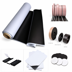 Aimant industriel personnalisé 1 mm, isotrope, anisotrope, flexible, en rouleau, en bande, en bloc, en disque, en <span class=keywords><strong>feuille</strong></span> de caoutchouc souple avec autocollant adhésif - Product Image 6