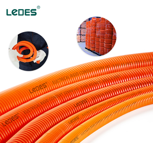 Ống nhựa PVC gợn sóng <span class=keywords><strong>25mm</strong></span>, ống nhựa màu cam, ống điện mềm dẻo - Product Image 3