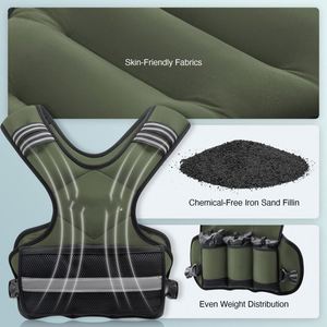 Gilet lesté réglable pour la chasse, gilet de pêche pour hommes, gilet tactique d'extérieur pour la chasse et l'escalade avec plusieurs poches - Product Image 4