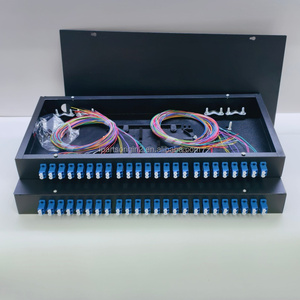 Caja Terminal de Fibra Óptica de 1U y 24 Puertos LC Dúplex de 48 Núcleos para Montaje en Rack ODF, Precio de Fábrica - Product Image 3