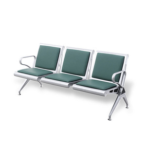 Silla de fila Guoye Furniture Row GY-C8301F de tres asientos con reposabrazos para sala de espera de hospital - Product Image 2
