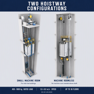 Ascensores de Pasajeros de Acero Inoxidable de Diseño Moderno y Alta Calidad para Uso Residencial, en Hoteles y Hogares, con Tracción sin Engranajes y Aire Acondicionado - Product Image 3
