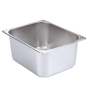 Stainless Steel Portion Bowl Rectangular 1/3 Size Dishwasher Safe For Hotel Food Service - Product Image 1