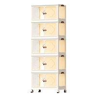 8084-4 boîtes de rangement pour draps de lit en plastique de haute qualité pliable pliable et empilable avec couvercle