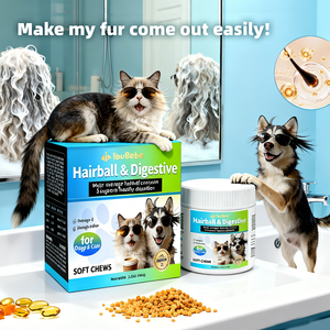 Granuli Premium per il Supporto Immunitario di Cani e Gatti - Assorbimento Rapido e Sicuro con <span class=keywords><strong>Omega</strong></span>-3 e Integratore di Fibre di Zucca - Disponibile OEM/ODM - Product Image 3