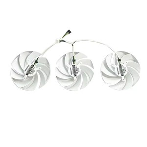 Ventilador de tarjeta gráfica de 4 pines PLD10010B12HH de 95mm para MSI GeForce RTX <span class=keywords><strong>4070</strong></span> <span class=keywords><strong>Ti</strong></span> Gaming <span class=keywords><strong>Trio</strong></span> White Graphic Card Cool Findilators - Product Image 2