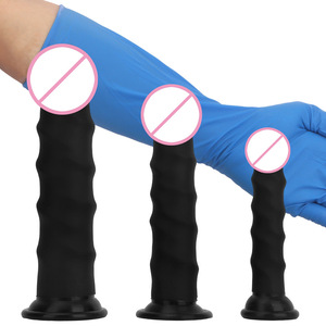 <span class=keywords><strong>Dildo</strong></span> Anale Realistico Grande in Silicone Liquido Impermeabile, Morbido, a Forma di Fungo Nero, con Testa Lunga e Spessa - Product Image 3