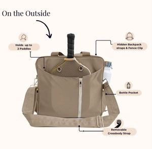 Muestra Gratuita: Bolsa para Raquetas de Pickleball, Bolsa de Hombro para Palas de Pickleball con Cremallera y Correa Ajustable - Product Image 4