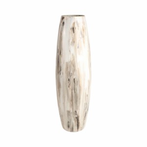 Vaso in Vetro Cilindrico Alto, Vaso per Fiori Contemporaneo, Dettagli Raffinati, Accento Glamour per Arredamento Casa - Product Image 4