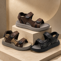 Sandales de sport haut de gamme pour hommes, faites à la main, souples, solides, pour la marche en extérieur et la plage, chaussures personnalisées OEM/ODM