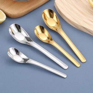 Cuillère en acier inoxydable 304, forme lingot, épaissie, style chinois, pour soupe et riz, matériau de qualité alimentaire, usage domestique et restaurant - Product Image 1
