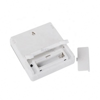 Medidor electrónico de temperatura y humedad para interiores con pantalla grande, termómetro higrómetro para el hogar con reloj despertador, pantalla grande de 30 cm