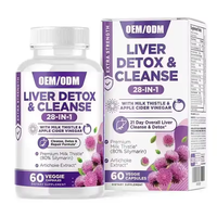 Biocaro Vegan Hard Capsule Milk Thistle kapsul Liver Detox membersihkan suplemen untuk perlindungan hati sehat dan Anti Hangover