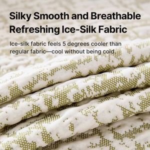 Custom Size Cool Feeling Couch Towel Dust Proof Furniture <b>Protector</b> Ice Crystal Fiber <b>Sofa</b> Throw Blanket with Non Slip Backing - Product Image 2