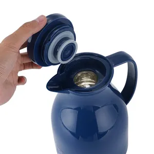 Vente directe d'usine Top qualité Double paroi en acier inoxydable thé cafetière verre intérieur vide cruche en vrac