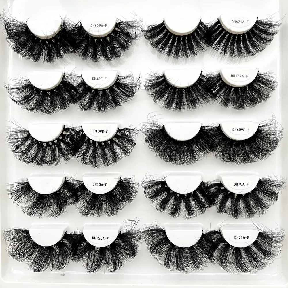 Qingdao Vendor custom box fluffy wispy Russia curl eyelash dramatic crazy false strip eye lash 30mm faux mink eyelashes