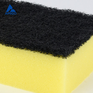 Éponge noire rectangulaire Amigo pour le nettoyage de la cuisine, bloc de nettoyage, éponge à vaisselle - Product Image 2