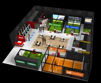 Simulateur de jeux de sport de football intérieur interactif Produit de parc d'attractions pour enfants et adultes Aire de jeux intérieure