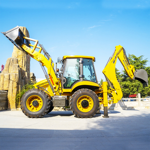 Retroexcavadora Nueva de 4x4, Tractor Pequeño Compacto Diésel de 2.5, 4 y 5 Toneladas con Cabina, Retroexcavadora Hidráulica para Construcción - Product Image 3