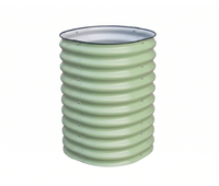Jardinière en métal galvanisé - Pot rustique durable style ferme avec trou de drainage pour usage extérieur et intérieur, placement au sol, design moderne et luxueux