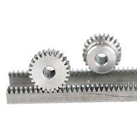 Accessoires de boîte de vitesses pour machine de gravure CNC, crémaillère droite et pignon, Modèles 1, 1.5, 2, 2.5, 3, 1M, 1.5M, 2M, 2.5M, 3M, 4M, 5M