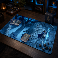 Tapis de jeu personnalisé en caoutchouc imprimé avec motif de dessin animé pour jeux de société TCG/CCG, grands tapis de table compatibles