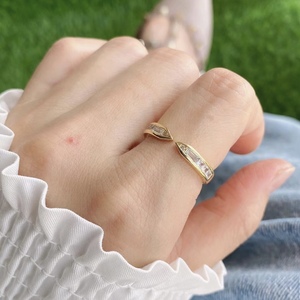 BD-A2269 Chất Lượng Hàng Đầu Cz Pha Lê Micro Pave Rõ Ràng Nhẫn Quà Tặng, Thời Trang Mạ Vàng Nhẫn Trang Sức Đa Mô Hình - Product Image 6