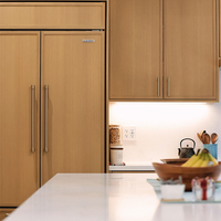 Armoires de cuisine en bois massif style Shaker, chêne blanc américain, 20 mm d'épaisseur, CBMMART