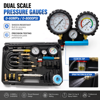 Testeur de compression et de perte de pression du moteur WUZHAO pour moteurs diesel et essence, kit de diagnostic automobile professionnel