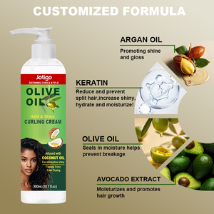 Jotigo Curl Activator Crème et <span class=keywords><strong>gel</strong></span> smoothie anti-frisottis pour cheveux bouclés Produits <span class=keywords><strong>de</strong></span> soin avec hydratation - Product Image 4