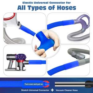 Kit di pulizia per sfiato dell'essiccatore da 2 pezzi compatibile con spazzola per pelucchi e tubo per aspirapolvere con Stretch - Product Image 4