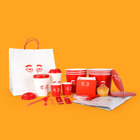 Boîtes d'emballage pour hamburgers personnalisées, impression sur mesure, vente en gros, boîtes à emporter personnalisées, contenants en papier, boîtes écologiques pour frites