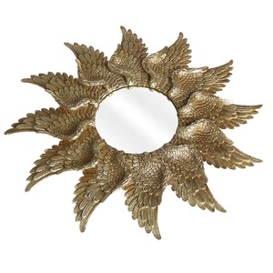 new creative resin angel wings mirror for wall decoration by