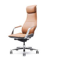 Chaise de jeu pour ordinateur de course, chaise pivotante de patron, dossier haut, cuir PU, cuir véritable de haute qualité, 1 pièce, chaise de bureau, Guangdong JNS