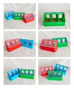 YZB LMB24 Pigeon Buveur Cage À Oiseaux Graine Tasse Volaille Suspendu En Plastique Fente Mangeoire pour Cage - Product Image 3