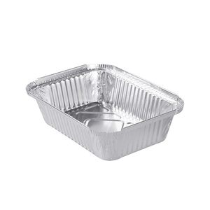 Prezzo all'ingrosso oblungo contenitore di <span class=keywords><strong>alluminio</strong></span> cibo 20ft monouso piccoli vassoi di cibo <span class=keywords><strong>in</strong></span> <span class=keywords><strong>alluminio</strong></span> vaschetta con coperchio - Product Image 2