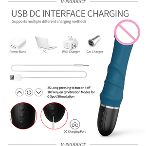 Toptan özelleştirme yetişkin cinsel ürünler masaj değnek G Spot yapay penis vibratör seks oyuncakları kadınlar için çiftin seks oyuncakları - Product Image 5