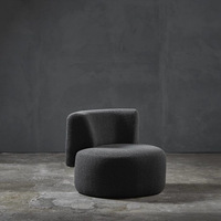 Fauteuil individuel de luxe, design scandinave moderne, revêtement en lin, chambre à coucher, salle à manger, bureau, salon, usage domestique