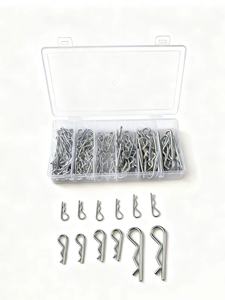 150 pièces Goupilles de sécurité fendues en acier inoxydable, finition brillante, forme R, pour tracteur - Product Image 3