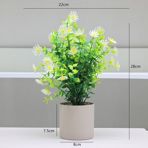 Ornements de plantes en pot artificielles pour la <span class=keywords><strong>d</strong></span>écoration de la maison Fleurs <span class=keywords><strong>d</strong></span>'<span class=keywords><strong>eucalyptus</strong></span> <span class=keywords><strong>D</strong></span>écoration de table de salon Plantes en pot en plastique - Product Image 5
