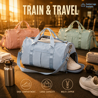 Sac de voyage multifonctionnel, bagage pliable avec roulettes, disponible pour commande en gros et personnalisation