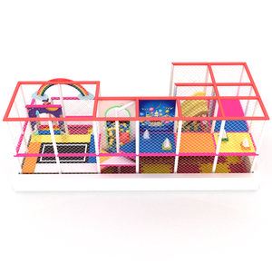 Structure de jeu intérieure de qualité supérieure en plastique, thème rose pour jeunes enfants, avec toboggan et piscine à balles, taille personnalisable - Product Image 4