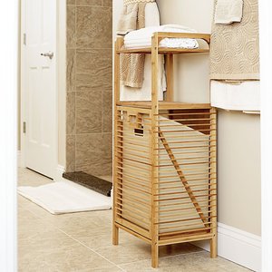 Phòng Tắm Không Thấm Nước Quần Áo Bền <span class=keywords><strong>Hamper</strong></span> Tilt-Out Lưu Trữ Phòng Tắm Giỏ Tre - Product Image 3