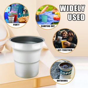 <b>Personalized</b> Logo 9 16 20 32 oz Drinkware Aluminum <b>Cup</b> Keep Cold Drink Recyclable Chill <b>Cup</b> for BBQ Outdoor Party - Product Image 5