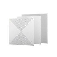 Plaque de plafond en métal perforé 600x600mm provenant d'un fournisseur chinois, panneau de faux plafond pour la décoration de bureaux