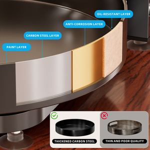 <span class=keywords><strong>Estante</strong></span> <span class=keywords><strong>giratorio</strong></span> de acero de 3 niveles para especias, organizador circular de 360 grados para encimera de <span class=keywords><strong>cocina</strong></span>, juego de estantes para guardar especias. - Product Image 5