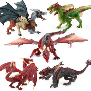 Vente en gros de figurines d'animaux de simulation de créatures mythiques artisanales décoratives, mini-modèles de dragons solides, jouets de dinosaures pour enfants - Product Image 4