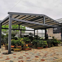 Toit à lames orientables entièrement automatique pour terrasse, pergola extérieure rétractable, coulissante et pliable, imperméable, en aluminium