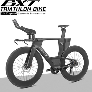Cadre de vélo de triathlon en carbone BXT T1000, vélo de route en carbone TT, câblage interne, compatible avec L-TWOO ERX 2*12 vitesses - Product Image 1
